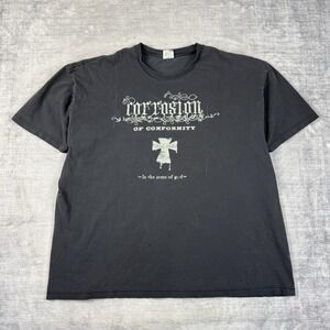 Vintage Corrosion Of Conformity Shirt Mens 2XL Black Y2K Band In The Army Of God